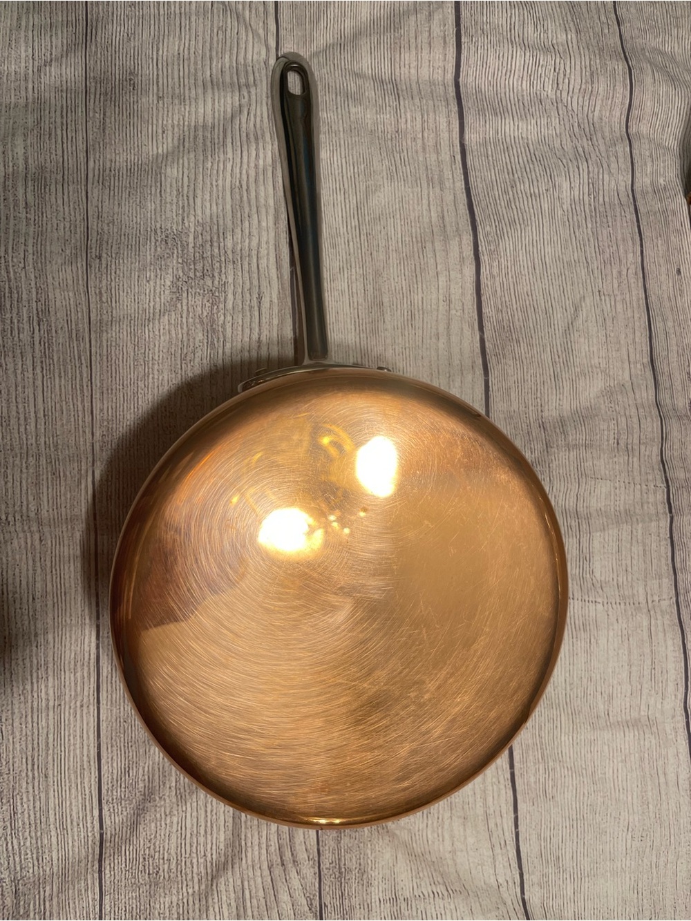 All-Clad New Copper chef 3 Qt sauce Pan - Picture 3 of 8